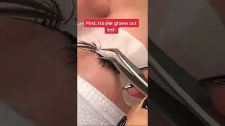 Remove grown-out lashes with just your tweezers. No remover required! #lashtutorial #lashtips
