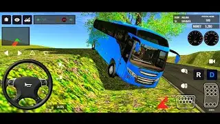 New bus driving 3d game 👍 New euro coach bus simulator || bus simulator indonesia #games