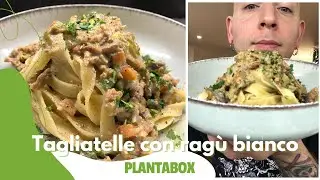 🍝Tagliatelle al ragù vegano bianco🌱Ricetta primo piatto con macinato  plant-based semplice|Plantabox