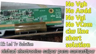 #No_Display #NoVgh No Vgl No Avdd ✅✔️ Problem Solved 100% #ledtv #ledtvrepair #panel