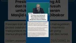 Presiden Iran Tuding AS dan Israel Latih Perusuh untuk Demo di Teheran, Masjid dan Alquran Dibakar
