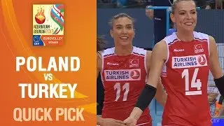 K&uuml;bra Akman doubles Turkey's lead after spectacular rally | EUROVOLLEY AZERBAIJAN AND GEORGIA 2017