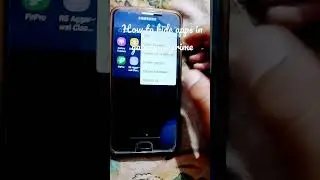 how to hide app in Galaxy j7 prime