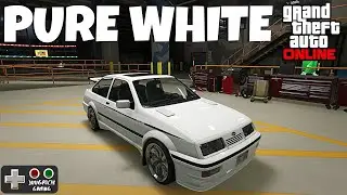 🎨 GTA TUTORIAL: PURE WHITE MODDED CREW COLOR in GTA 5 Online [#FFFFFF00] 