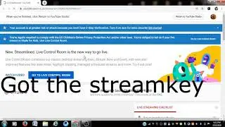 How to find the Streamkey of youtube in pc