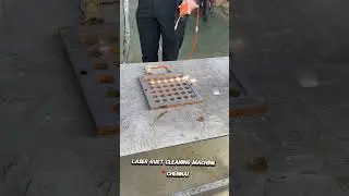 1000W Laser Rust Cleaning Machine | Super Fast Cleaning Live Demo #metalcleaning #lasercleaning