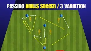 High Intensity Passing Drills Soccer / 3 Variation (2024)