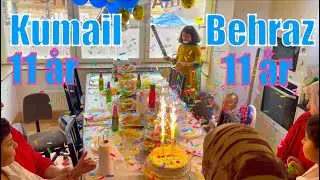 tvillingar firade 11-&aring;rsdag 2023 | twins celebrated 11th birthday