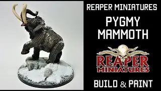 Reaper Miniatures, Pygmy Mammoth, Build and Paint, D&D, (HD)