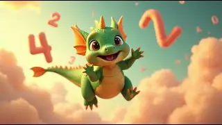 Learn Numbers 1 to 10 with Nino the Dragon 🐉 Relaxing Counting Song for Kids #educationalvideo