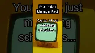Production Manager Fact | Crew Call Affirmations-ISH #productionmanager #productioncrew #shorts