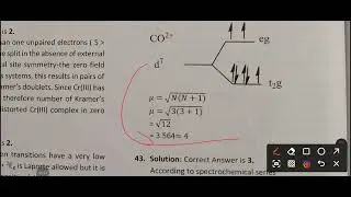Transition Element & Coordination compound CSIR NET DECEMBER 2013 SOLVED PYQ's|PART 7