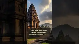 Hindu temple complex in East Java #subscribe #quiz