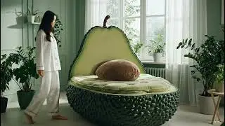 Avocado Bed Looks So Cozy!🥑#satisfying #shortvideo #bedtimestories #shorts