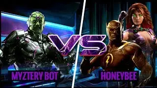 BRAINIAC WANTS MY SPEED FORCE! Myztery Bot (Brainiac) vs HoneyBee (Flash/Starfire)