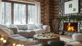 Soft Winter Snow And Fire Ambience Help The Mind Slow Down And Rest Deeply
