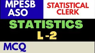  MPESB ASO | MP ASO | Dsssb Statistical Clerk | Statistical Officer | Statistics | ASO 