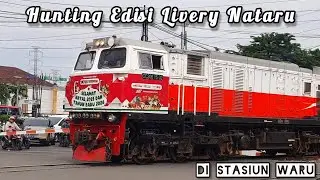 🎄🚆 Spesial Nataru! Hunting Livery Natal & Tahun Baru di Stasiun Waru