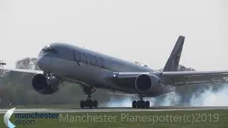 (HD) Plane Spotting At (MAN) Manchester Airport (EGCC) On the 19/04/2019