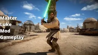 Star Wars Battlefront II - Master Luke Mod Gameplay (Legends)