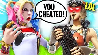 I tried out for a Console Only Fortnite Clan while CHEATING...