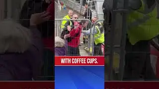 Nigel Farage pelted with rubbish while campaigning in Barnsley | LBC