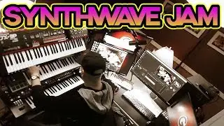 CHILL Synthwave Jam // Using Roland Synths (Live) JX-3P, System-8, Se-02, MX1 & TR-8