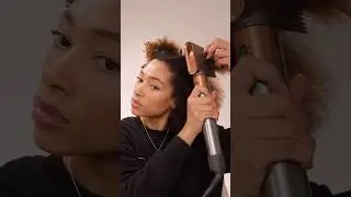 Dyson Airwrap blowout afro hair