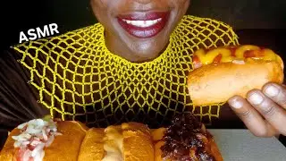 ASMR  🌭 Hotdog Eating | Juicy & Crunchy Bites. No Talking . Eating Sounds