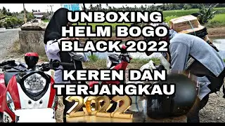 UNBOXING HELM BOGO BLACK 2022 TERBARU HARGA TERJANGKAU DAN KEREN.
