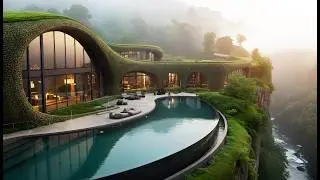 Inside The Impossible Waterfall Sanctuary | 4K Cinematic Mega Mansion Tour