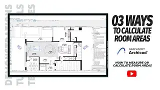 3 СПОСОБА измерения или расчета площади помещения | Учебное пособие по ArchiCAD