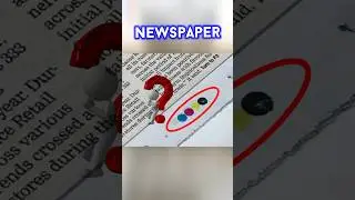 Four colour dots on NEWSPAPER?