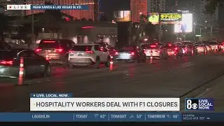 Las Vegas hospitality workers share commute around F1 race closures