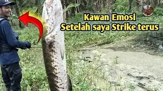 SAMBARAN GABUS MONSTER MEMBUAT KAWAN SHOCK DAN TAMBAH EMOSI KETIKA SAYA STRIKE BERTUBI TUBI