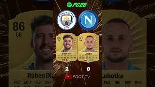 Manchester City VS Napoli In The Champions League! 📈📉😱 #championsleague #manchestercity #napoli
