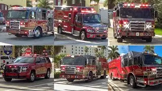 Hollywood Fire Rescue Responding to a Highrise Structure Fire