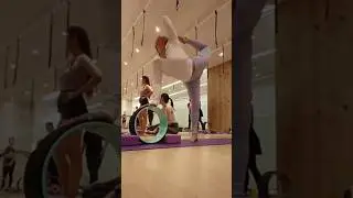 after 8 month join yoga..... keep going wheel yoga #yogapractice #cute  #yoga #indonesia #asia