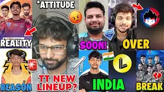 International Lan in India?🏆 Not Happy From TG Reality 🤔 TT Disbanded Reason, Coming SOON 🚨 S8UL?