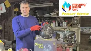 Melting Point Art 2-Minute Review of Benchmark Abrasive's Angle Grinder Helmet Hood w/Matt Retzlaff