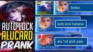 AUTO LOCK ALUCARD PRANK IN MYTHIC RANK | TEAM AUTO TRASHTALK -DRACULA