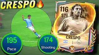 Обзор 111 Креспо &ndash; легендарного аргентинского нападающего в FC Mobile! ⚽🔥 | ​​Клинический тест на...
