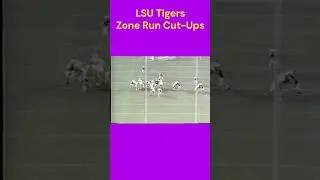 LSU Tigers Offense Zone Run Cut-Ups #coaching #football #ncaa #highschool #oline #lsu