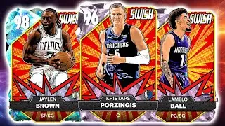 NEW SWISH PACKS PINK DIAMOND KRISTAPS PORZINGIS LAMELO BALL AND MORE! SHOWDOWN GAMEPLAY!