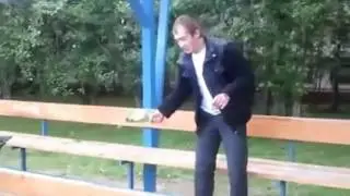 Drunk Russian Beer Bottle Break Fail