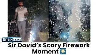 David Beckham Narrowly Escapes Backyard Fireworks &mdash; Sir David&rsquo;s Home Video Shocks Fans!