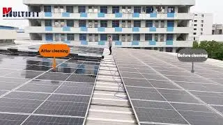 Hands-Free Solar Cleaning Drones! Automatic, Waterless Cleaning for Large Commercial Solar Farms.