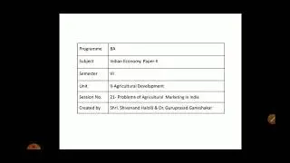 Problems of Agricultural Marketing in India