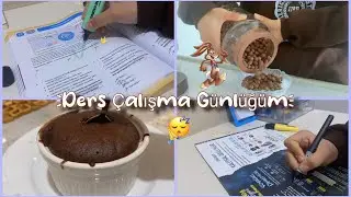 Lgs Ders Çalışma Günlüğüm// Sesli Vlog// Sufle yapalım 💗💅🏻