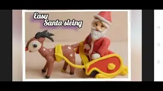 DIY Miniature Santa Sleigh | Air Dry Clay Tutorial (Step-by-Step) |#stepbystep  |RachusWonderworld